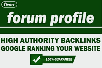 9000 forum profile SEO backlinks link building