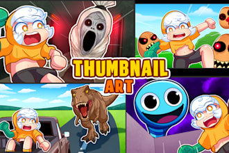 draw thumbnail art for you