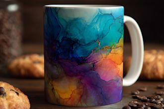 awesome trendy custom coffee mug and cup design
