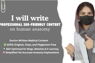 write anatomy blog posts and medical articles with SEO