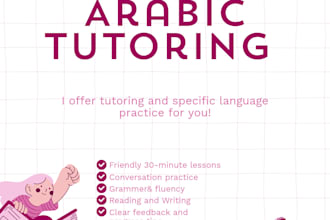 help you practice english or arabic through tutoring and conversation