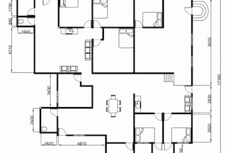 be your draftman for 2d floor plan
