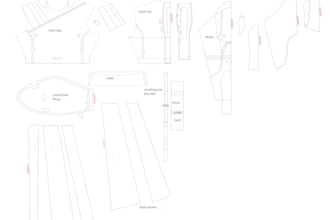 do sewing pattern for cosplays, clothes, foam armors, prop