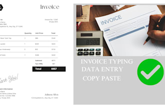 do typing, invoice data entry, and copy paste tasks