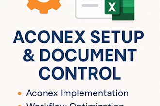 set up, manage, and optimize your aconex document control system w team training