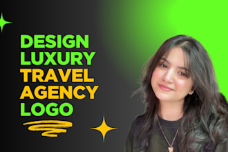 design luxury travel agency logo