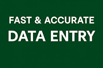 do fast and accurate data entry, typing work, and PDF to excel or word