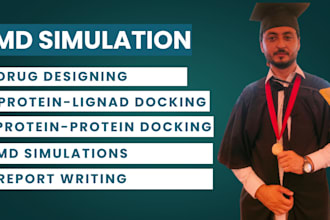 perform molecular docking and MD simulation using gromacs