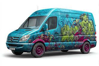 create car wrap design, vehicle wrap design any vehicle wrap