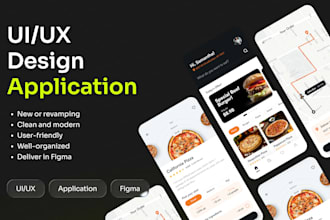 design user friendly UI UX application in figma