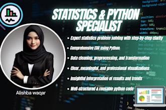 be your python helper and statistics problem solver, performing eda