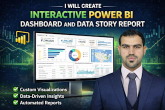 create interactive power bi dashboard and data story report