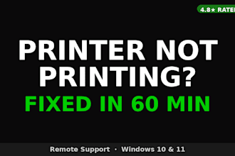 fix printer not printing, offline, or driver errors on windows remotely