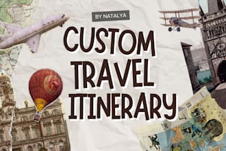 plan custom travel itineraries