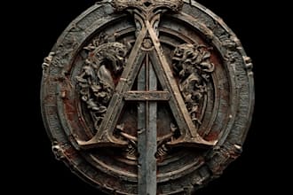 design medieval, fantasy, rpg gaming logo