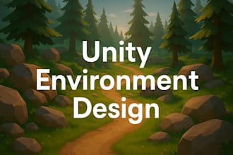 create unity game environments, level design and lighting