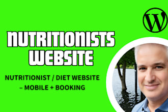 build a responsive wordpress website for nutritionists and dietitians