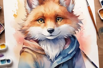 paint watercolor illustration and watercolor art