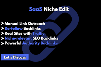 do saas niche edit link insertion with authority do follow backlinks