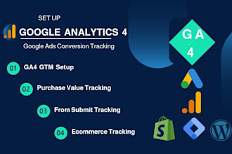 google analytics 4 setup, ga4 ecommerce tracking, conversion tracking GTM