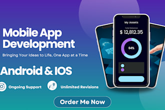 build a custom flutter app development for android and ios mobile apps