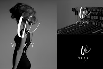 do luxurious minimalist clothing brand logo design