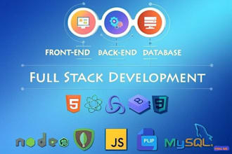 build modern full stack web react node angular laravel django apis SEO