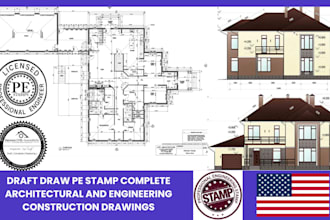 deliver full set permit ready engineering drawings as a licensed engineer