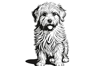 draw freehand digital scribble sketch, line art