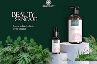 design product labels for your skincare brand