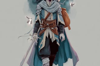 do original dnd or rpg character art mpas dnd character for you