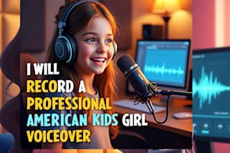 record a voiceover for your children book or kids amination project