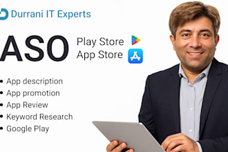 do aso, description, promotion of app store and playstore