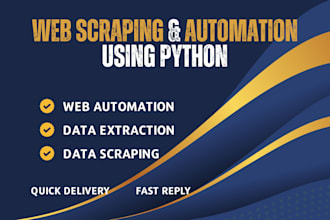 scrape websites and automate tasks with python