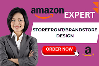 design amazon storefront amazon store setup amazon brandstore amazon listing VA