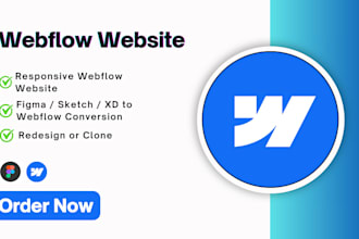 design or develop webflow website, figma to webflow, webflow expert