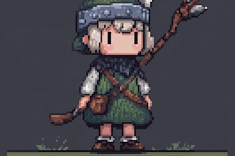 design a 2d pixel art character for your game
