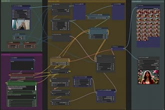 create custom comfyui workflow for ai image or video generation stable diffusion