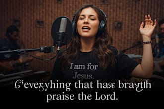 create and compose christian songs, including  worship music