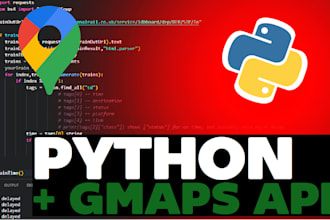 automate getting google maps data with maps apis in python