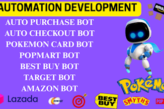 auto checkout bot, auto purchase bot, popmart bot, auto buying bot, pokemon bot