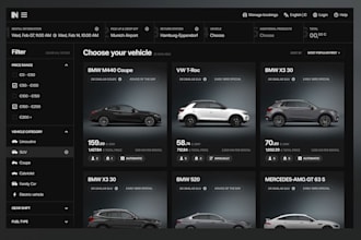 design rental website, auction website , car rental website in wordpress