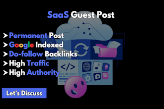 publish a saas guest post with do follow SEO backlinks on saas sites