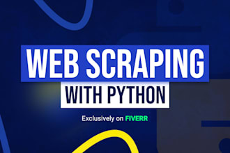 do web scraping, data extraction, data mining, web crawling save data in excel