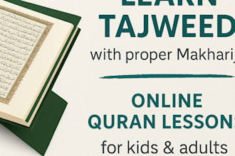 teach quran with tajweed and proper pronunciation