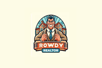 design high resolution existing rowdy realtor logo