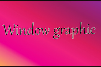 design creative shopfront window graphic,billboard,  banners, and vinyls