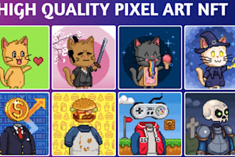 create you an entire custom pixel art nft collection
