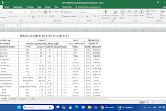 create detailed construction cost estimates and boqs