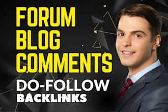 build forum comments backlinks high da manual work